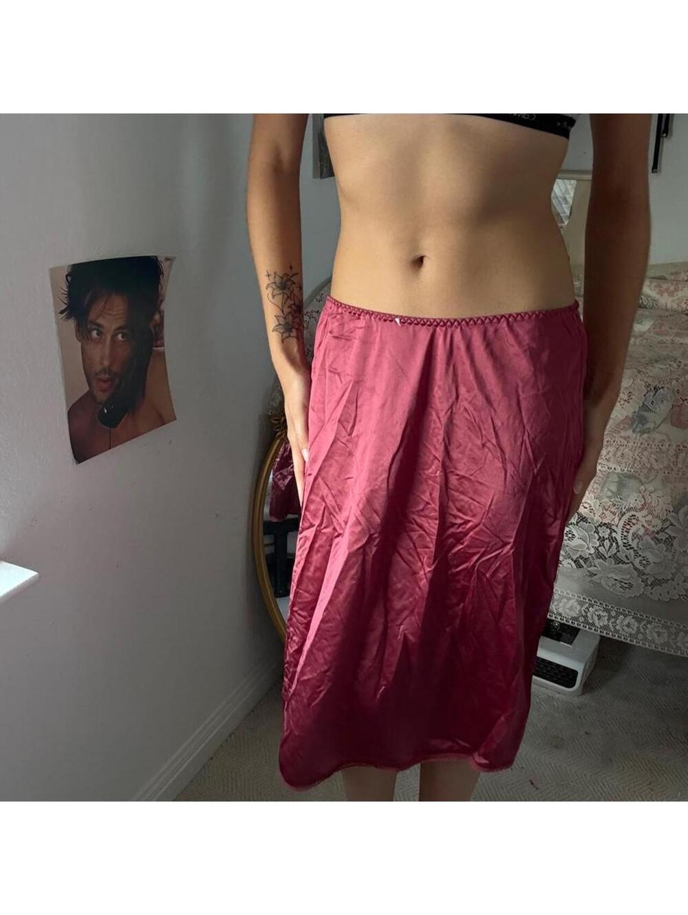 Lily Of France Women's Pink and Red Skirt